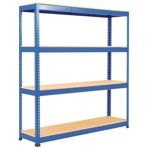 Rayonnage D'entrepôt Rapid 1 1980x1830x455 4 Tablettes