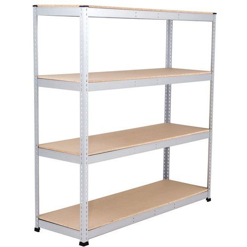 Rayonnage D'entrepôt Rapid 1 1980x1830x610 4 Tablettes