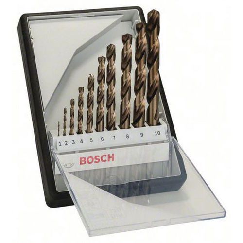 Bosch 1 Jeu De 10 Forets Hss-co 135Â°
