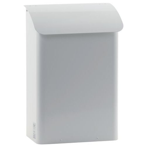 Vepabins - Boîte aux lettres murale mini 18L Blanc - Métal - 42.5x29x18cm - Robuste et Sécurisée