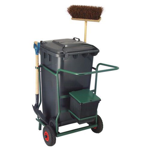 Chariot Dâ€™entretien 1x240l Complet Vert