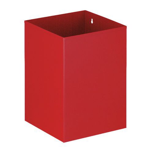 Corbeille à Papier Carrée 21l Rouge