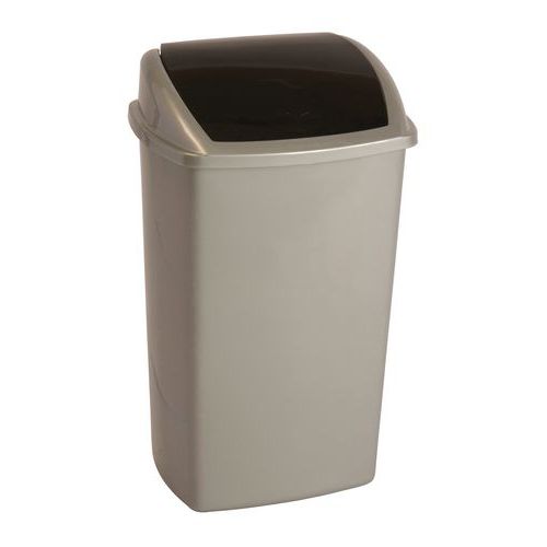 Poubelle 50l Gris/noir