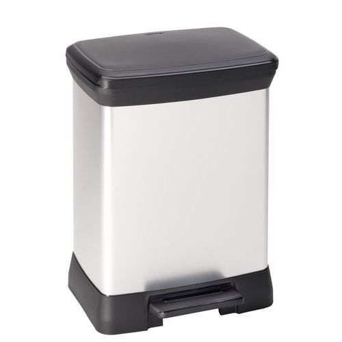 Poubelle À Pédale Decobin 30l Argent/noir