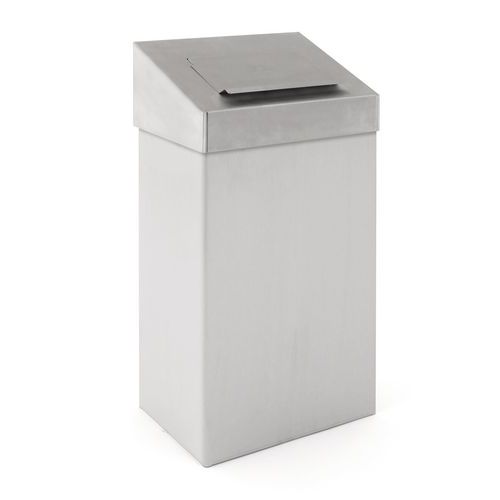 Poubelle Pour Sanitaire Avec Tête Hygiènique 18l Inox Mat