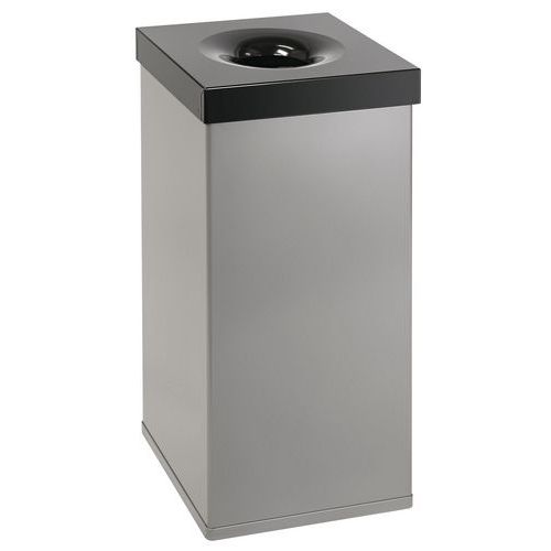 Poubelle Carro Flame 110l Gris Aluminium/noir