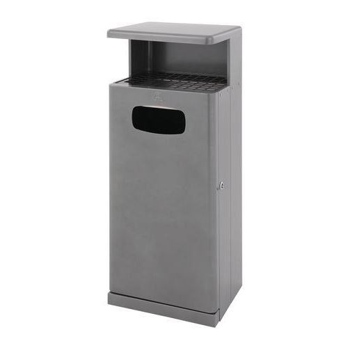 Poubelle D'extérieur Avec Auvent 55l Anthracite