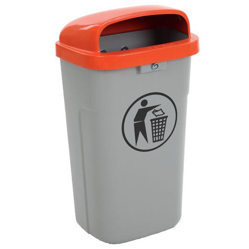 Poubelle Plastique D'extérieur Ininflammable 50l