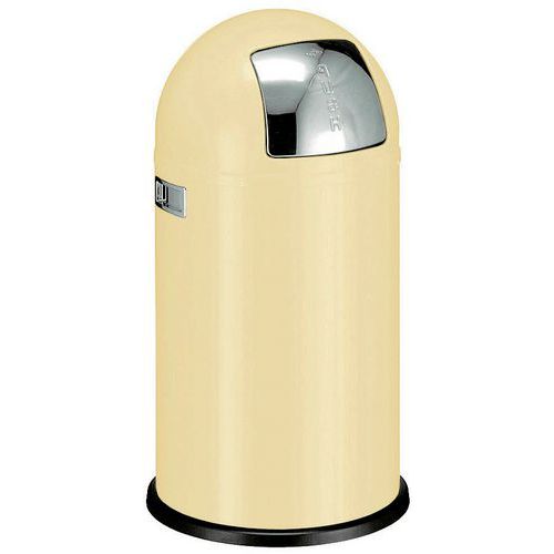 Poubelle Pushboy 50l Amande