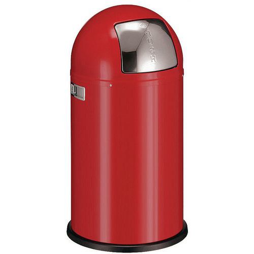 Poubelle Pushboy 50l Rouge