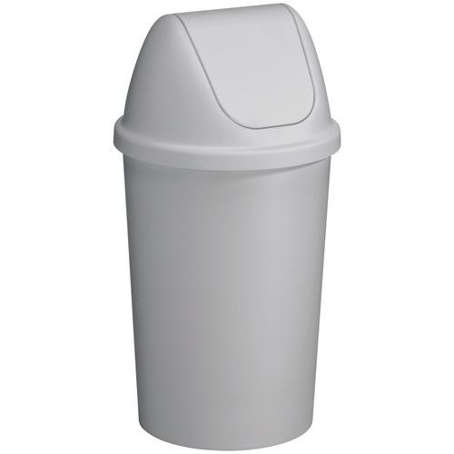 Poubelle Twinga Couvercle à Bascule Gris