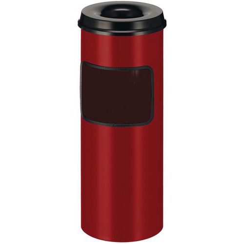 Poubelle-cendrier avec étouffoir 30L - Vepabins Poubelle-cendrier avec étouffoir 30L - Vepabins