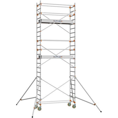 Échafaudage aluminium roulant modulaire AL205 - Base standard - Duarib ...
