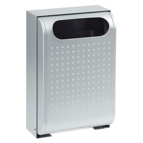 Corbeille D'extérieur Murale Urbanet 30l Gris Métal