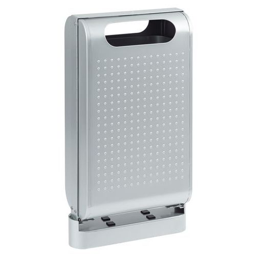 Corbeille D'extérieur Sur Pied Urbanet 60l Gris Métal