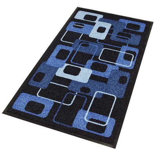 Tapis D'entrée Décoratif Modern70's Bleu 600x900x6mm