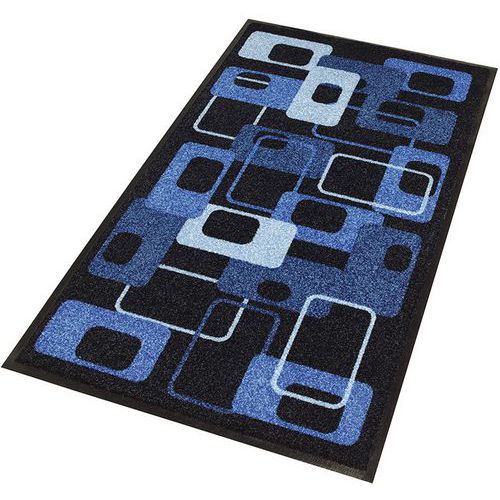 Tapis D'entrée Décoratif Modern70's Bleu 900x1500x6mm