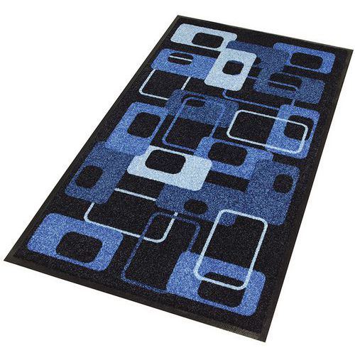 Tapis D'entrée Décoratif Modern70's Bleu 900x3000x6mm