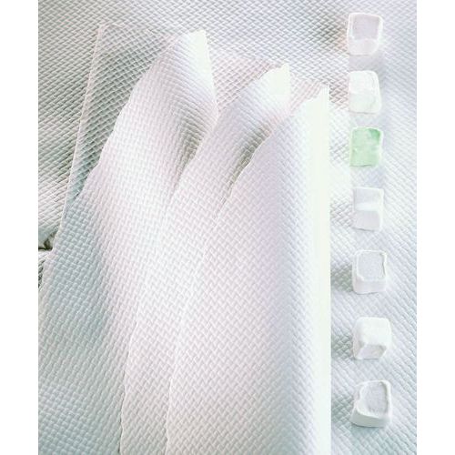 Nappe Damassée Blanche En Rouleau De 10 Mètres Papier