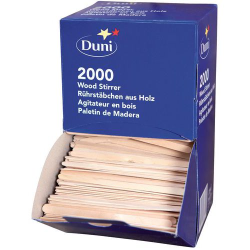 Agitateurs Bois En Boite Distributrice Long. 113mm