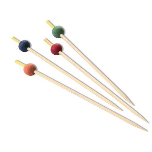 Piques Boules Bambou Brun Longueur 150mm