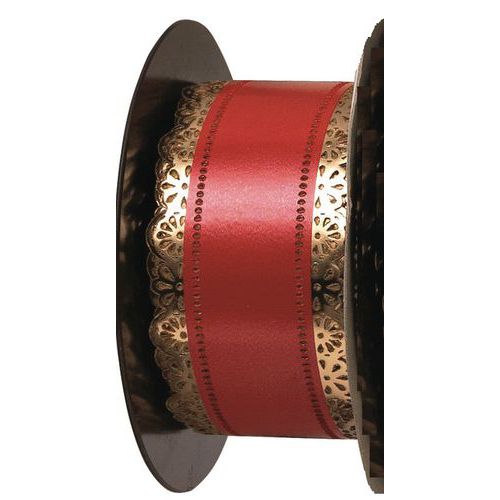 Ruban Charlotte à Dentelle Rouge Longueur 23m