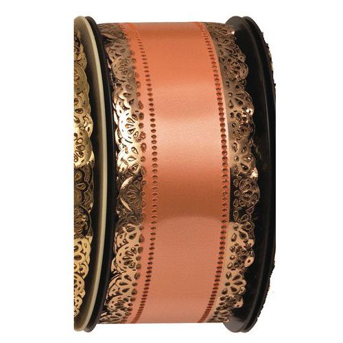 Ruban Charlotte à Dentelle Or Longueur 100m Largeur 50mm