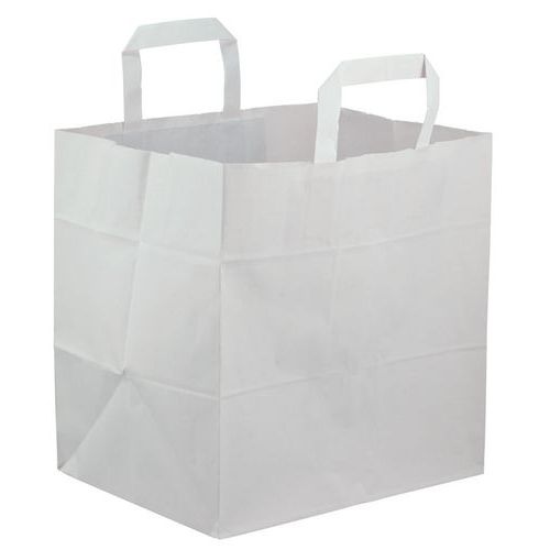 Sacs Traiteur Papier Kraft Blanc Hauteur 305mm