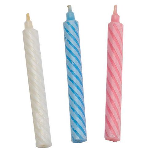 Boîte De 100 Bougies Blanches Torsadées Diamètre 7mm