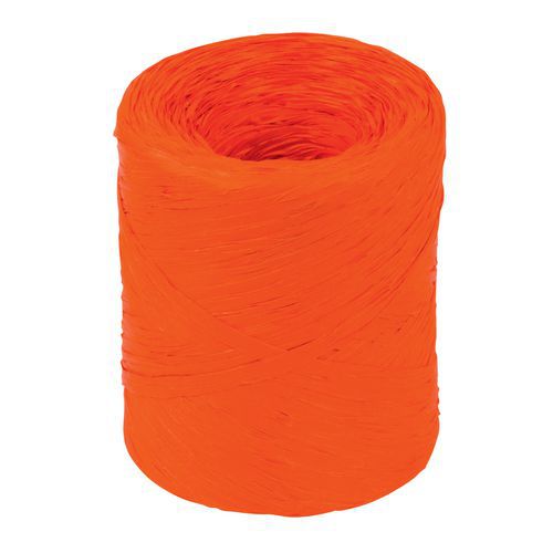 Raphia Orange Longueur 200m Largeur 15mm