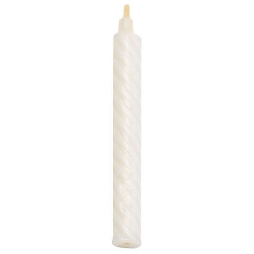 Bougies Torsadées Grand Modèle Blanches Diamètre 10mm