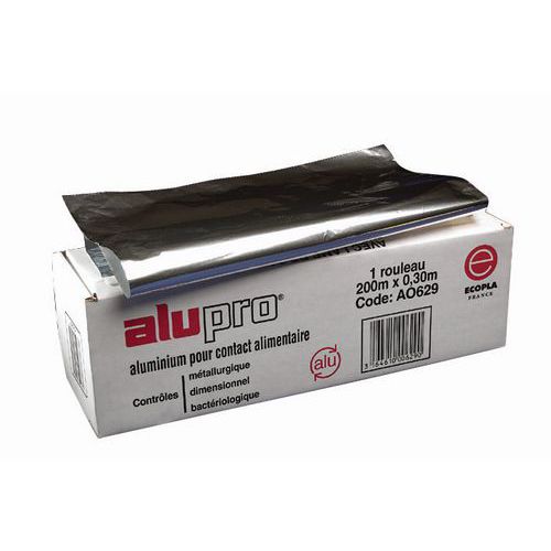 Rouleau D'aluminium En Boîte Distributrice Alu Long.200m