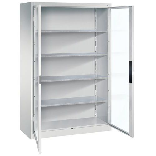 Armoire à portes vitrées - 4 tablettes 120x195x50 - CP