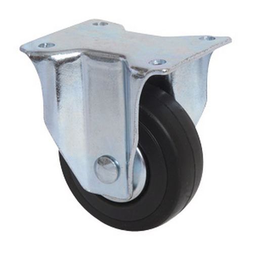 Roulette Fixe D65. Roue Caoutc Hauteur = 85mm