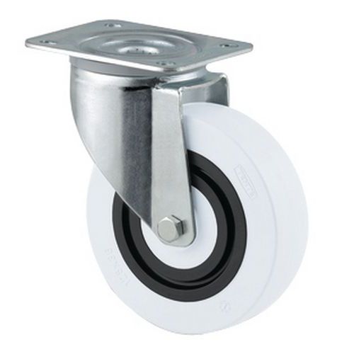 Roulette Pivotante à Roue Sand Hauteur = 128mm