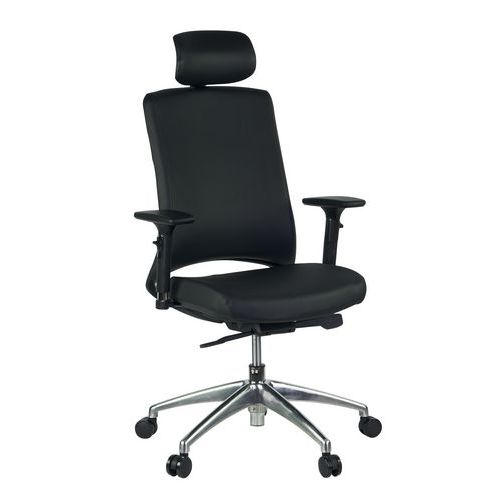 Fauteuil De Direction Styl Cuir Noir