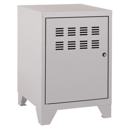 Mini Casier Bureau Aluminium H59 X L40 X P40 Cm Sur Pieds