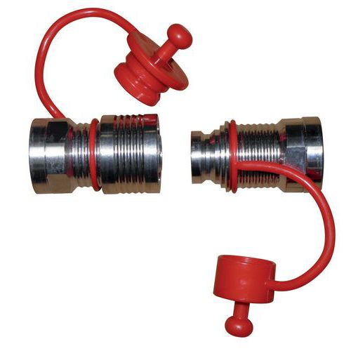 Raccord Rapide Gasoil Laiton Chromé Raccordement F1"
