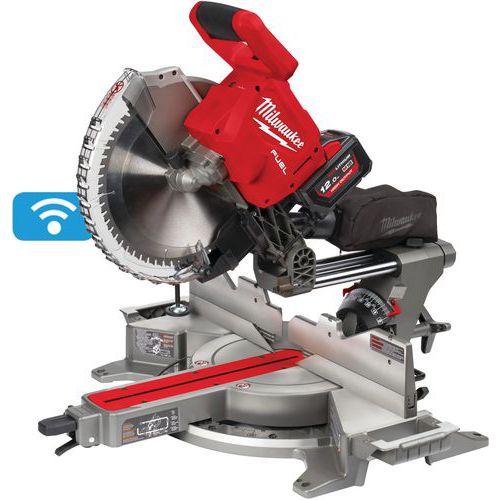 M18 Fms305-121 - Scie à Onglet Radiale Fuel One Key / 18v / 305mm 1 Batterie Hb12 Ah 1 Lame Carbure 