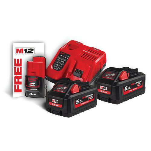 M18 Hnrg-552 - Pack Nrj 18v 55 Ah High-output Red Li-ion Système M18