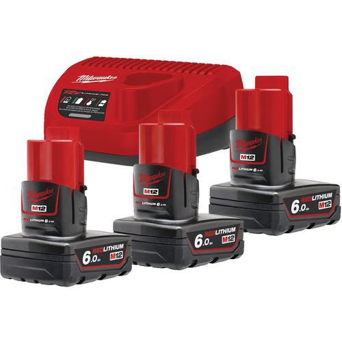 M12nrg-603 - Pack Nrj 12v 60 Ah Red Lithium Système M12