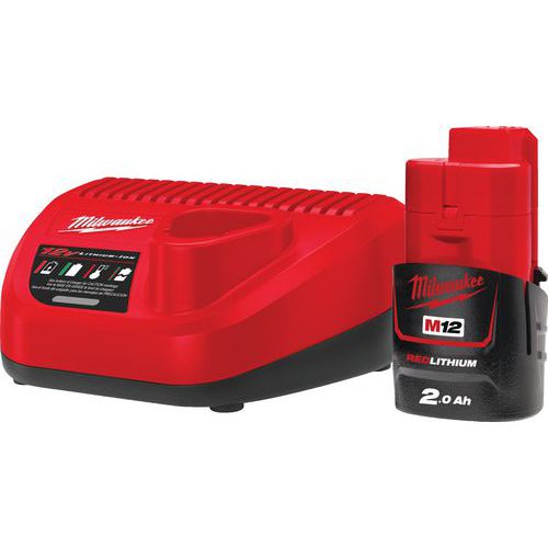 M12 Packnrj-201 - Pack Nrj 12v 20 Ah Red Lithium Système M12