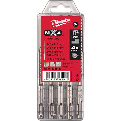 Coffret 5 Forets Mx4 (x1) - 5 X 110mm6 X 110mm 6 X 160mm8 X 160mm 10 X 160mm