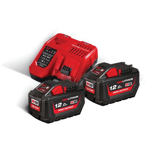 M18 Hnrg-122 - Pack Nrj 18v 12 Ah Red Li-ion Système M18 + Offert 1 Batterie M12 60ah