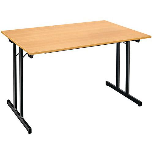 Table Pliante Multi-usage 160x80 Cm Hetre/noir