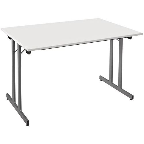 Table Pliante Multi-usage 140x70 Cm Gris/gris