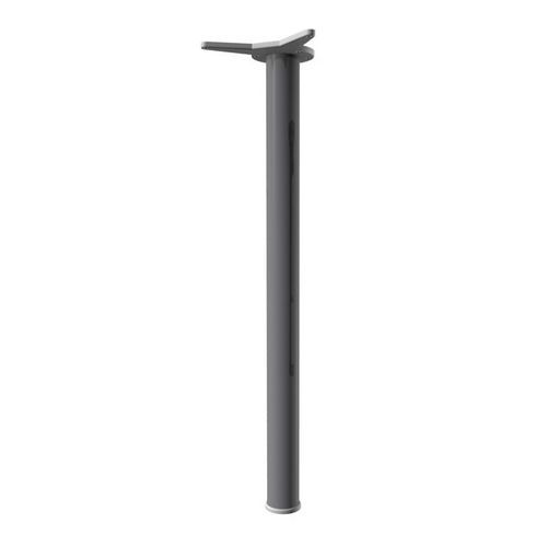 Buronomic - Pieds de soutien Acier Gris - Hauteur réglable 72-74 cm - Éco-responsable