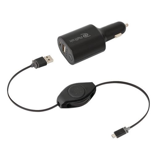 Batterie externe 2200 mAh et chargeur voiture 2 en 1 Batterie externe 2200 mAh et chargeur voiture 2 en 1