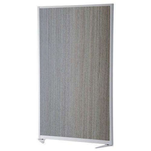 Ecran Plein Melamine Chene Profil Blanc H200xl100 Cm