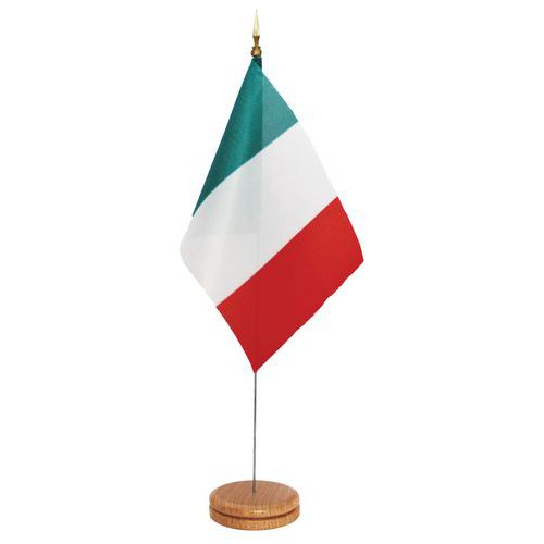 Macap - Drapeau de table Italie - 10x15 cm - Recyclable et durable